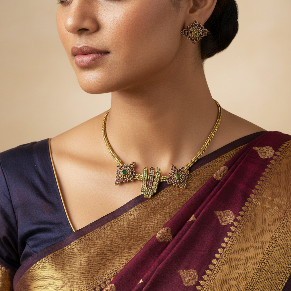🏵️ "Nayantara" Heritage Necklace Set 🏵️