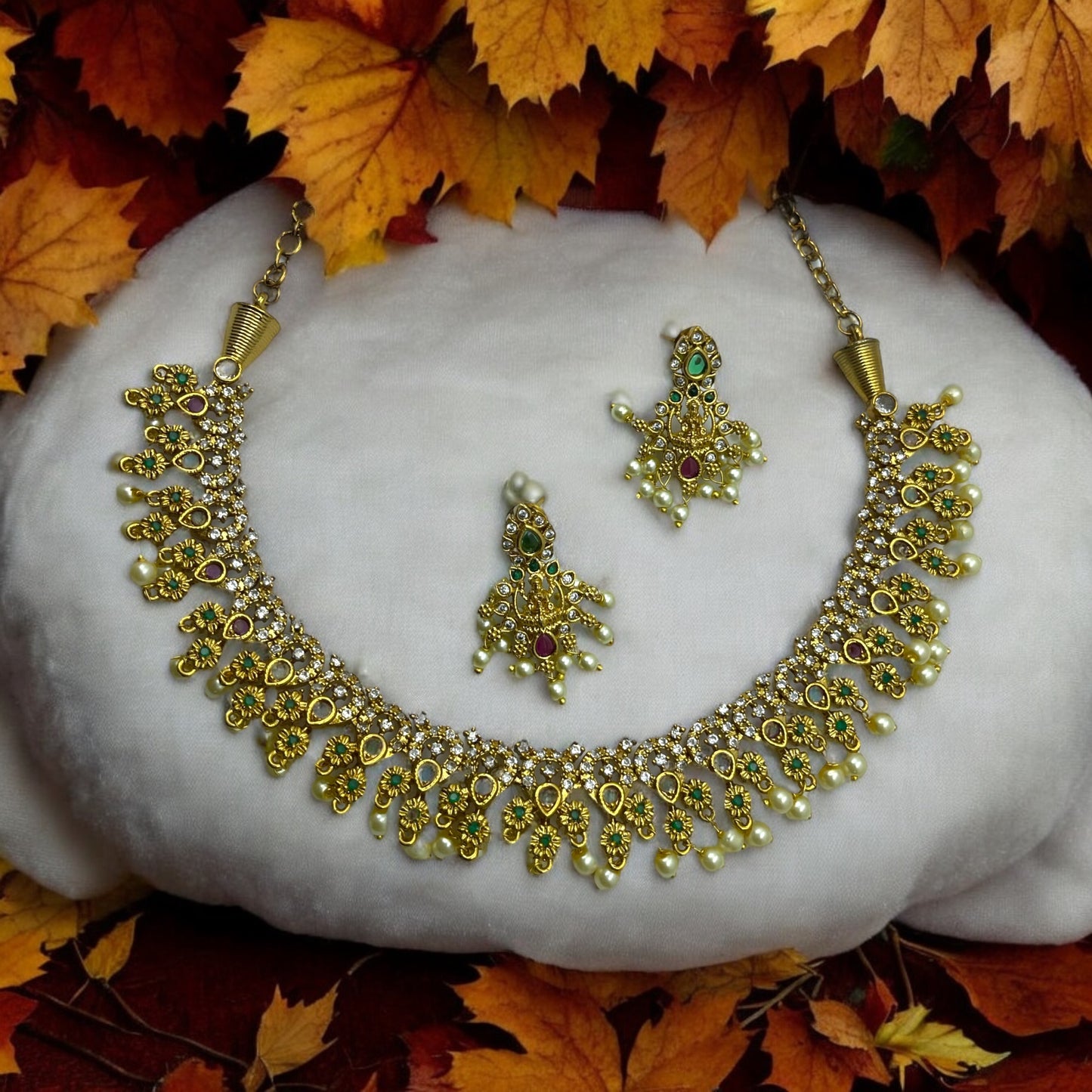 Nakshatra Temple Necklace Set