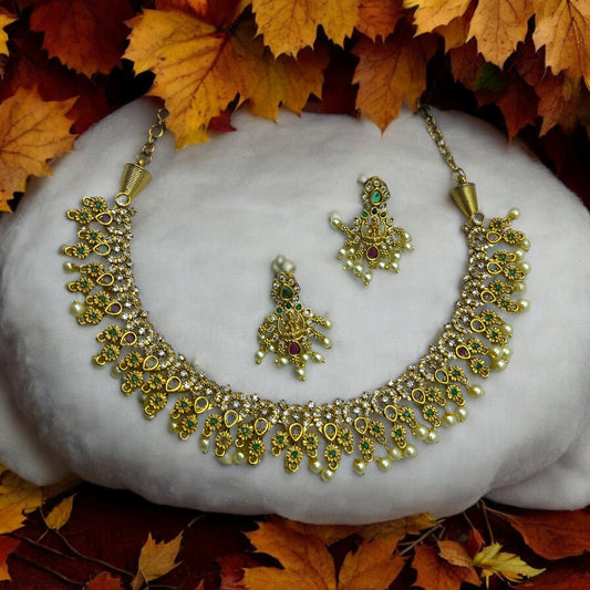 Nakshatra Temple Necklace Set