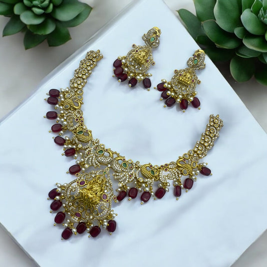 ✨ "Lakshmi Mayuri" Necklace Set ✨