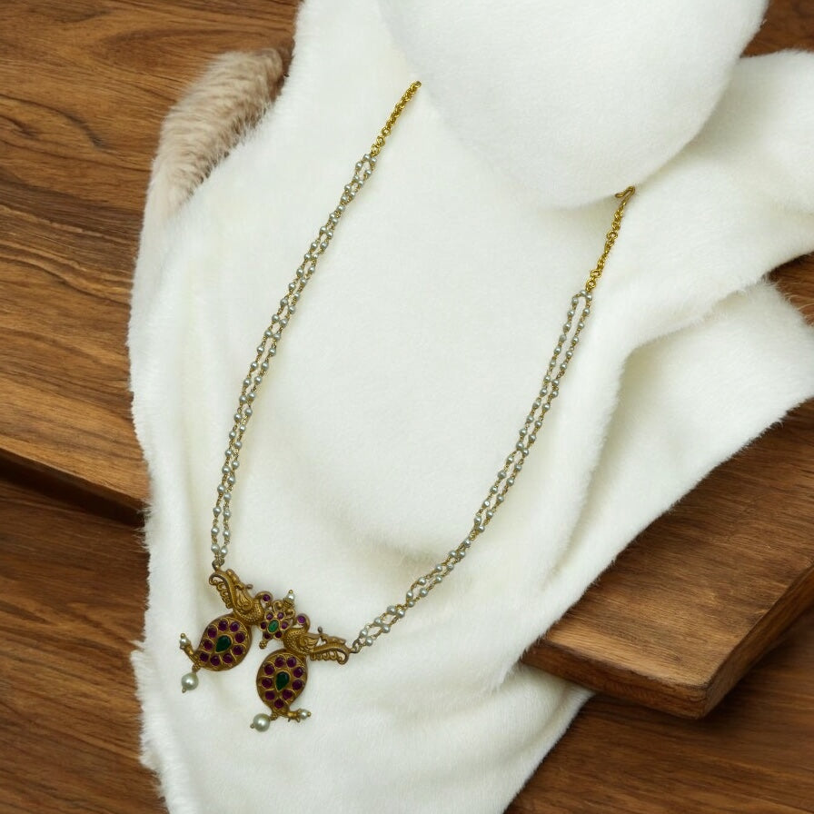 🌸🦚 "Nritya Mayuri" Necklace 🌸🦚