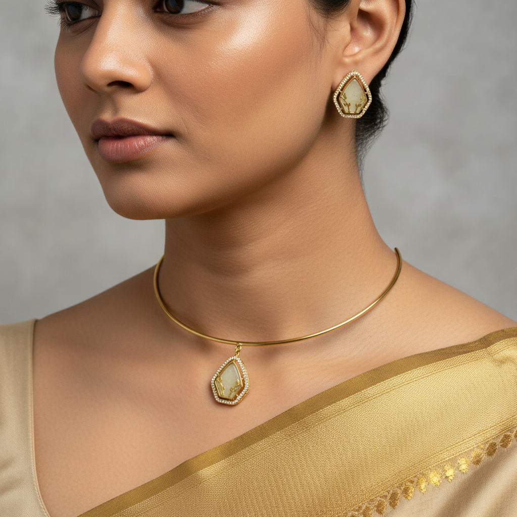 🕊️ "Shweta Rekha" Necklace Set 🕊️