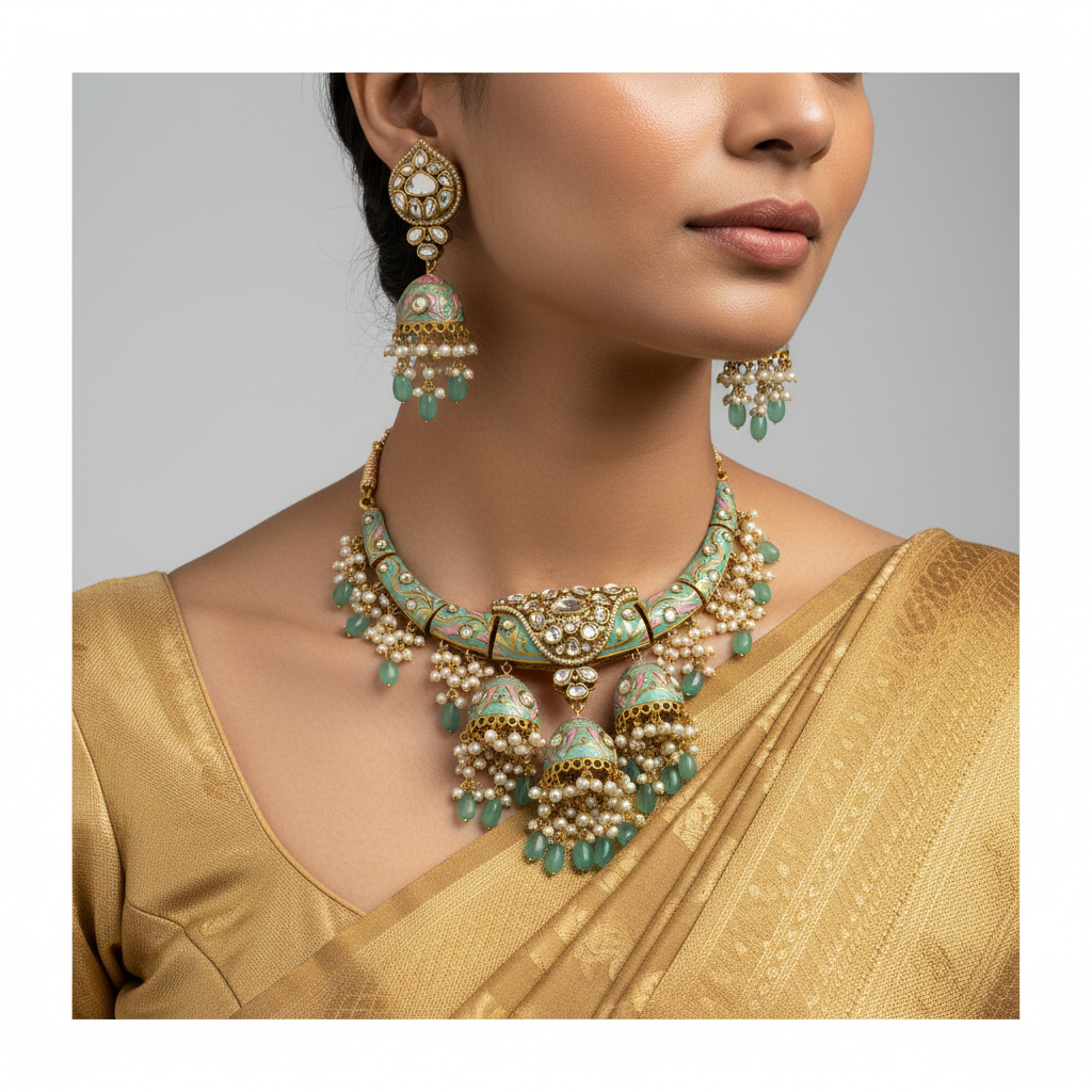 🌸 "Komal Rang" Necklace Set 🌸