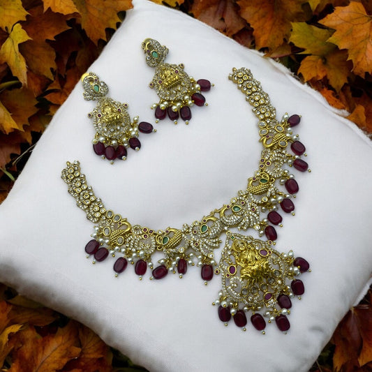 ✨ "Lakshmi Mayuri" Necklace Set ✨