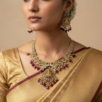 ✨ "Lakshmi Mayuri" Necklace Set ✨