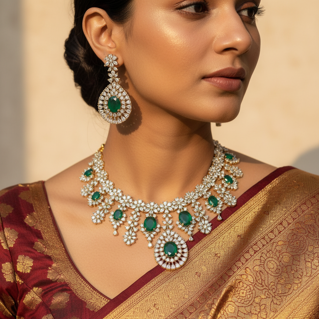 ✨ "Harita Shweta" Necklace Set