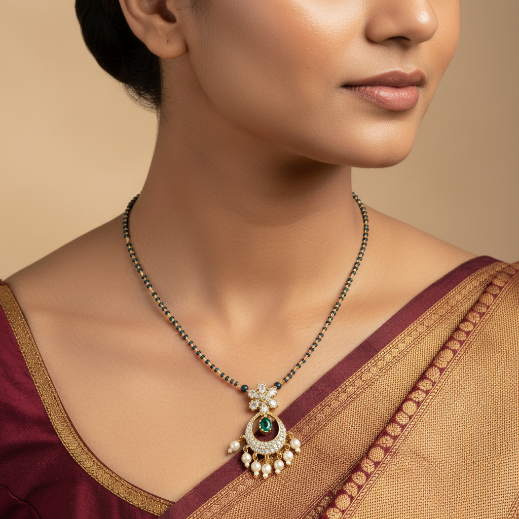 💚"Emerald Radiance" Mangalsutra✨
