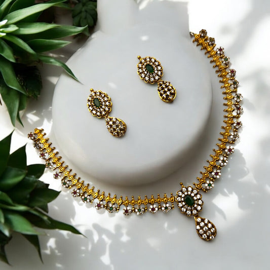 🌿 "Pancharatna" Necklace Set 🌿
