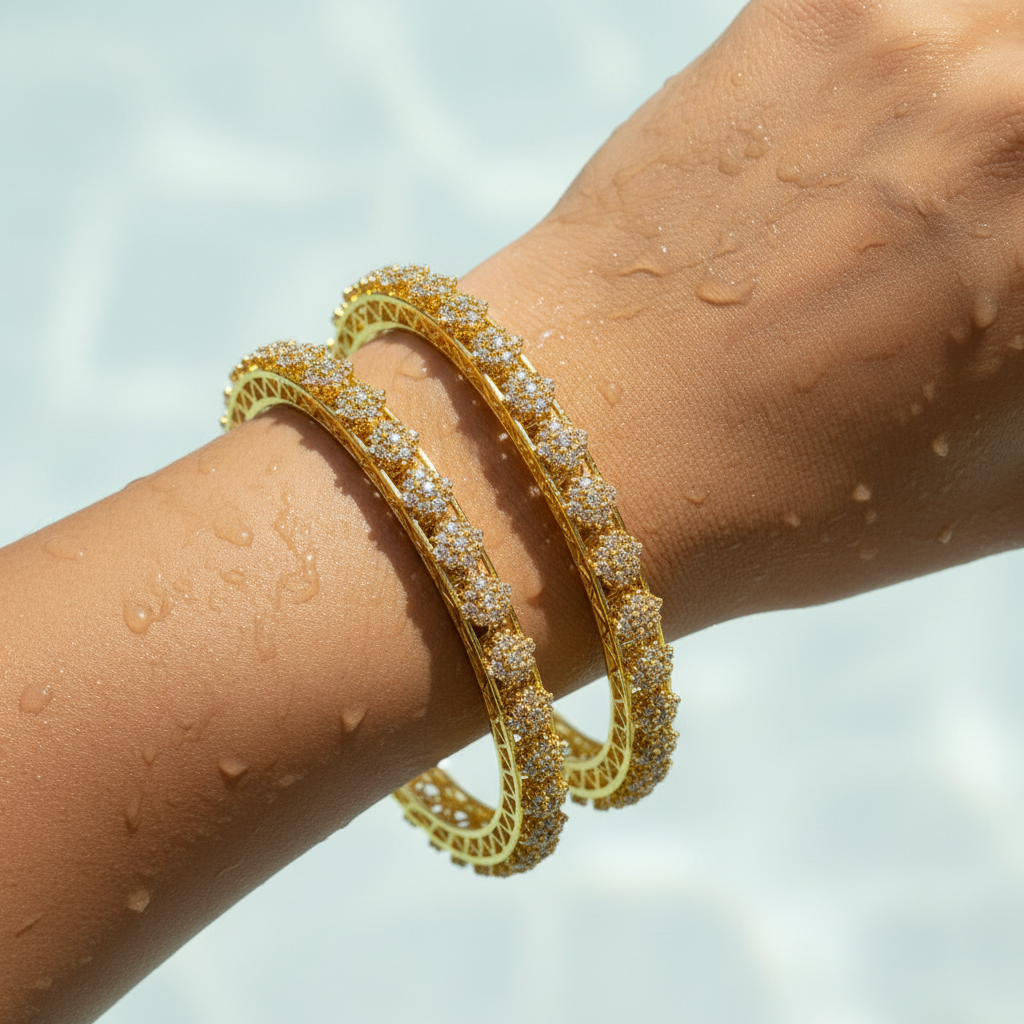 Pushpika Floral Bangle Set