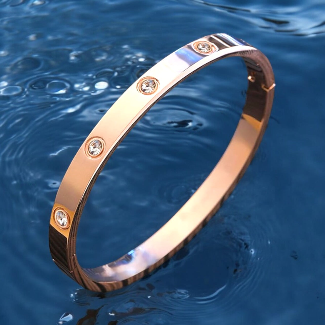 Classic Studded Rose Gold Cuff