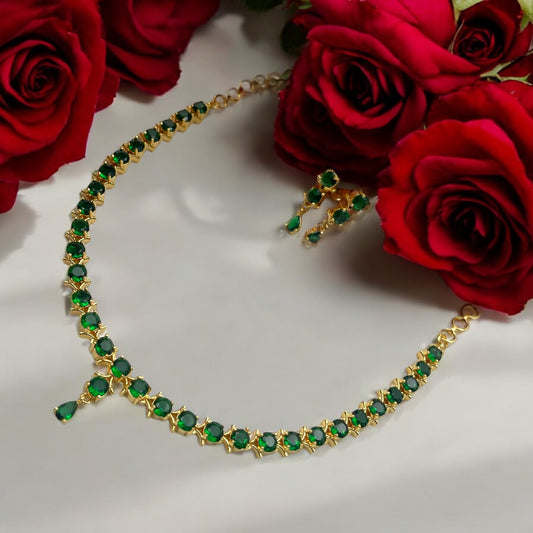 💚✨ "Green Enchantment" Necklace Set ✨💚