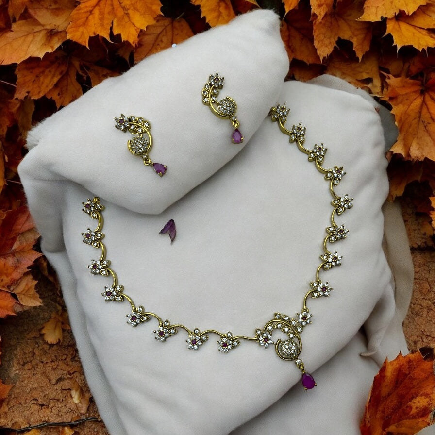 🍃💖 "Pallavi Tarangini" Necklace Set 🍃💖