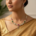 Royal Blossom Necklace and Earrings Set