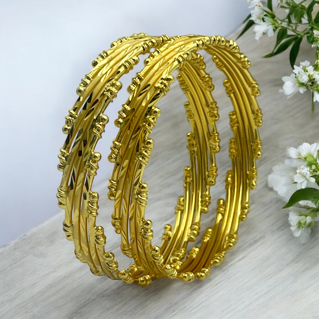 ✨ "Swarna Tarang" 18K Bangle Set ✨