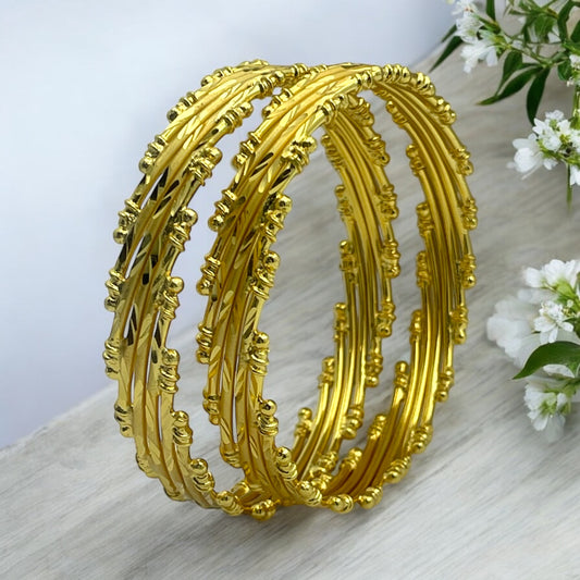 ✨ "Swarna Tarang" 18K Bangle Set ✨