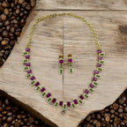 Ruby Elegance Necklace Set