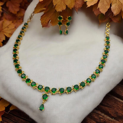 💚✨ "Green Enchantment" Necklace Set ✨💚