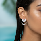 Butterfly Sparkle Hoop Earrings