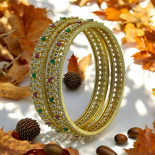 💖💚✨ "Hemanta Jyoti" Gold Bangle Set ✨💚💖