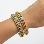 💖💚✨ "Hemanta Jyoti" Gold Bangle Set ✨💚💖