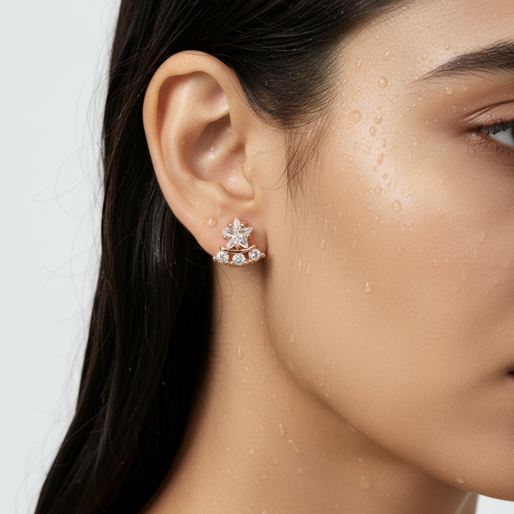 Charming Dainty gold earring
