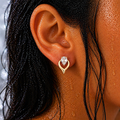 Elegant Teardrop Halo Earrings