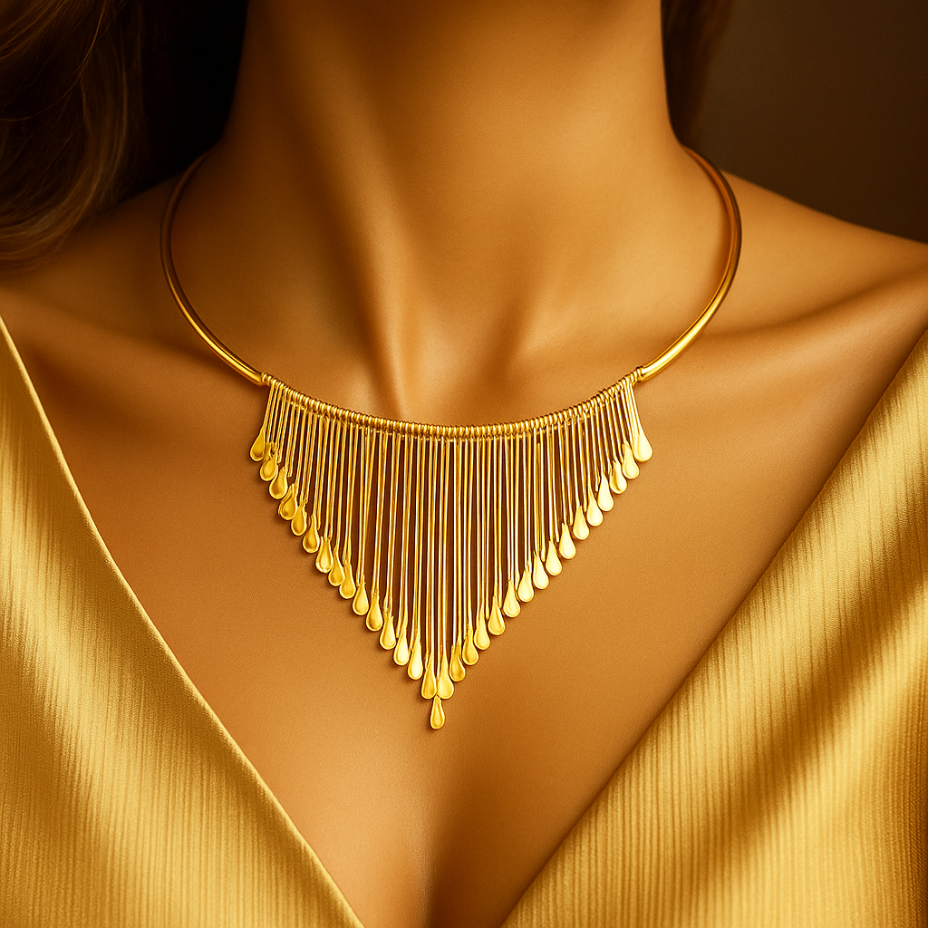 🌟 "Golden Cascade" Necklace 🌟