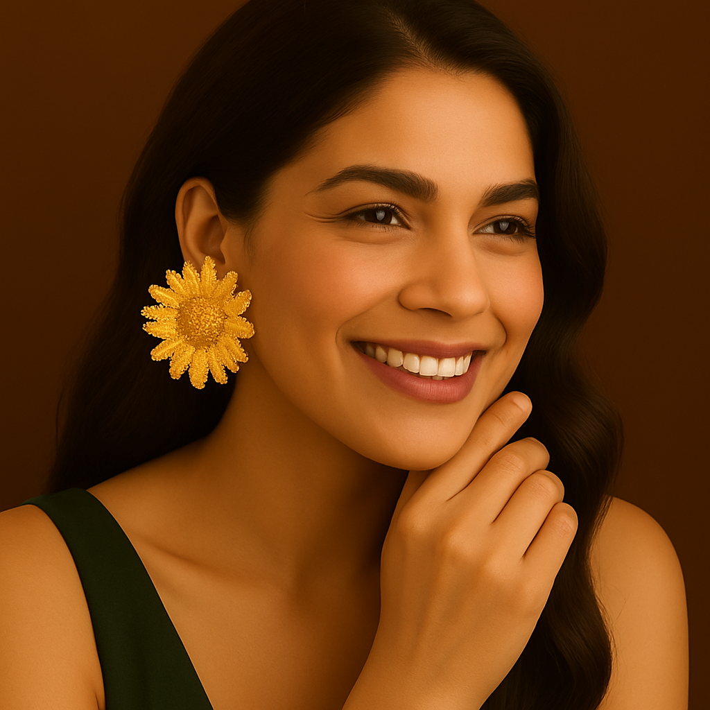 🌼 "Golden Sunflower Stud" Earrings🌼