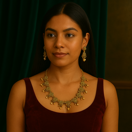 🌟🏵️ "Swarna Kusumaavali" Necklace Set 🌟🏵️