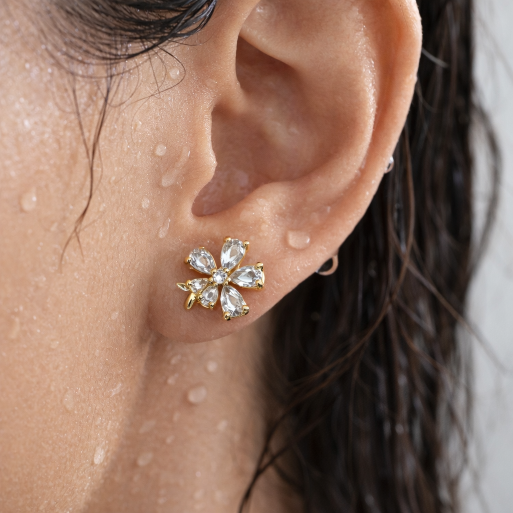 Crystal Blossoms Earrings