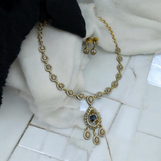 💙✨ "Midnight Majesty" Necklace Set 💎