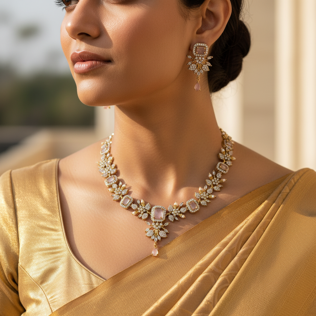 🌸 "Hema Chandrika" Necklace Set 🌸