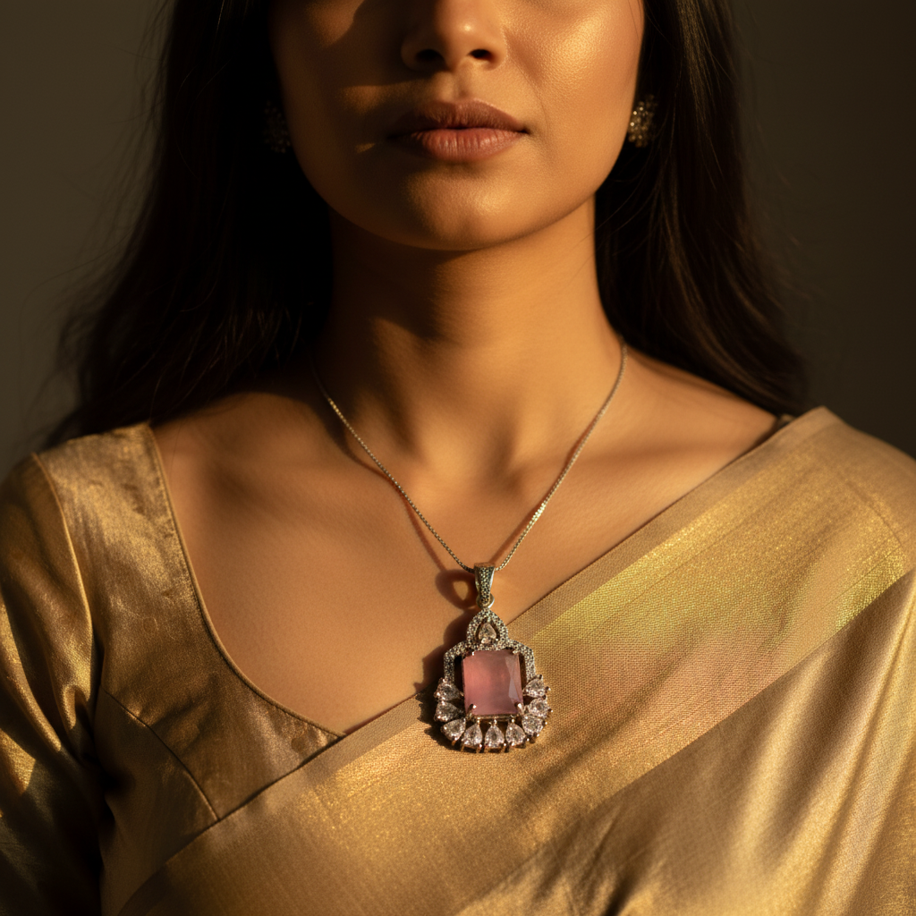 ✨ "Gulabi Jyoti" Pendant