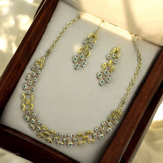 🦚💖 "Mayuri Shobha" Necklace Set 💚✨