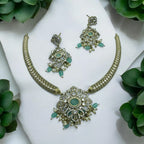 Victorian Green Necklace Set