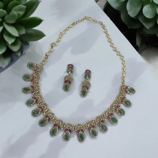 Enchanted Garden Necklace and Earrings Set