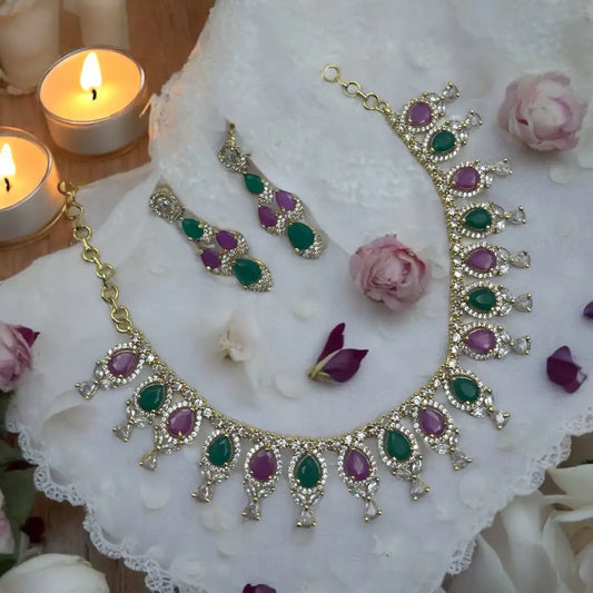 Royal Amethyst Necklace Set