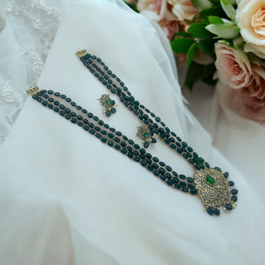 💚 "Green Elegance" Necklace Set 💚