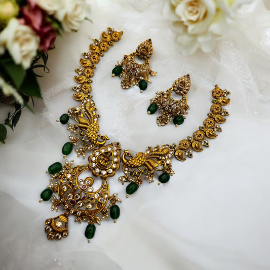 🌿 "Vanaspati Vaibhavam" Necklace Set 🌿