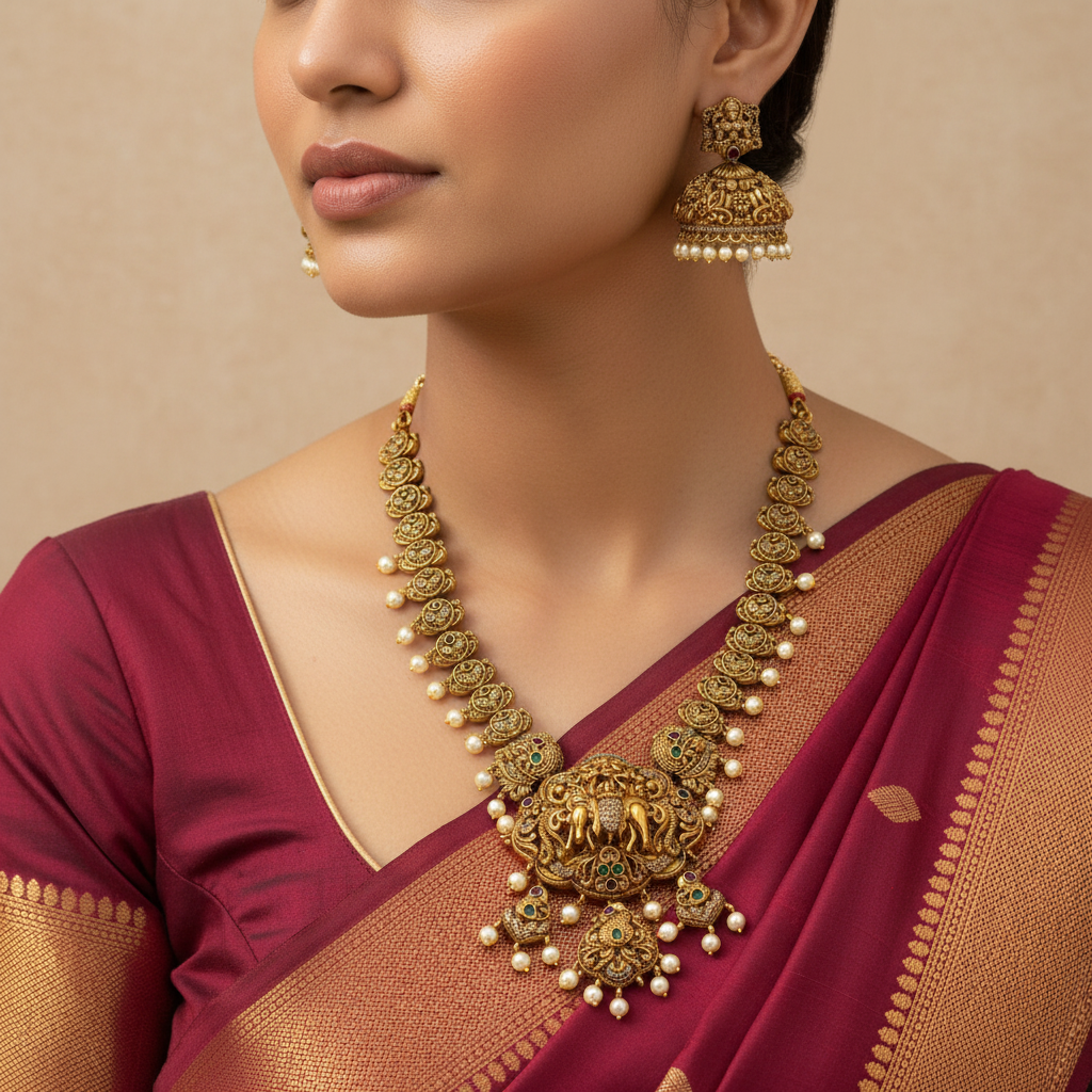 ✨ "Swarna Jyoti" Necklace Set