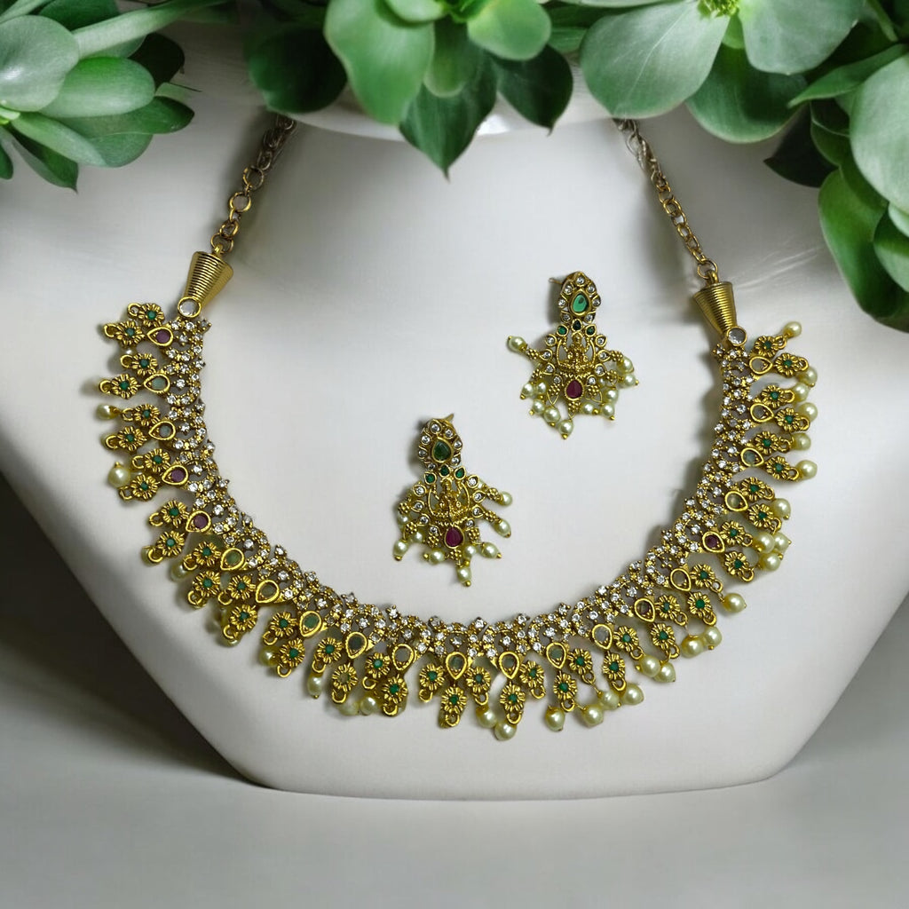 Nakshatra Temple Necklace Set