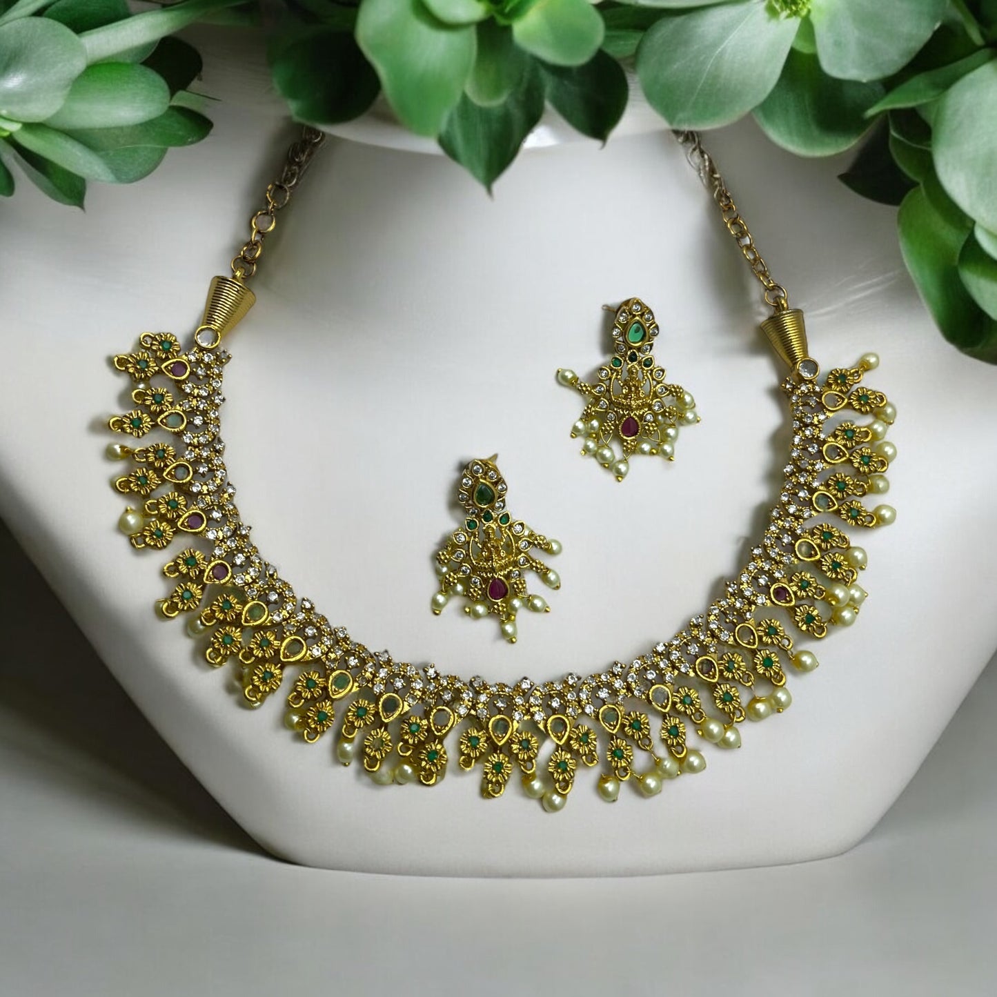 Nakshatra Temple Necklace Set