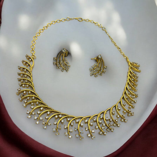 🍂 "Aurelia" Leaf Necklace Set 🍂