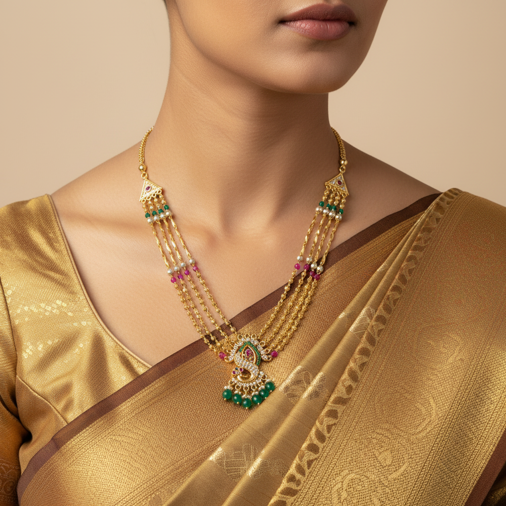 🌸 "Peacock Royale" Necklace 🌸