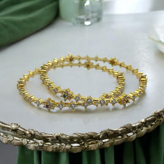 Noor Floral Bangle Set
