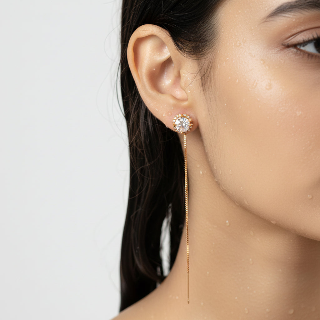 Elegant Dainty Gold earring