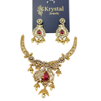 Elegant Ruby Jewelry Set