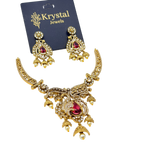 Elegant Ruby Jewelry Set