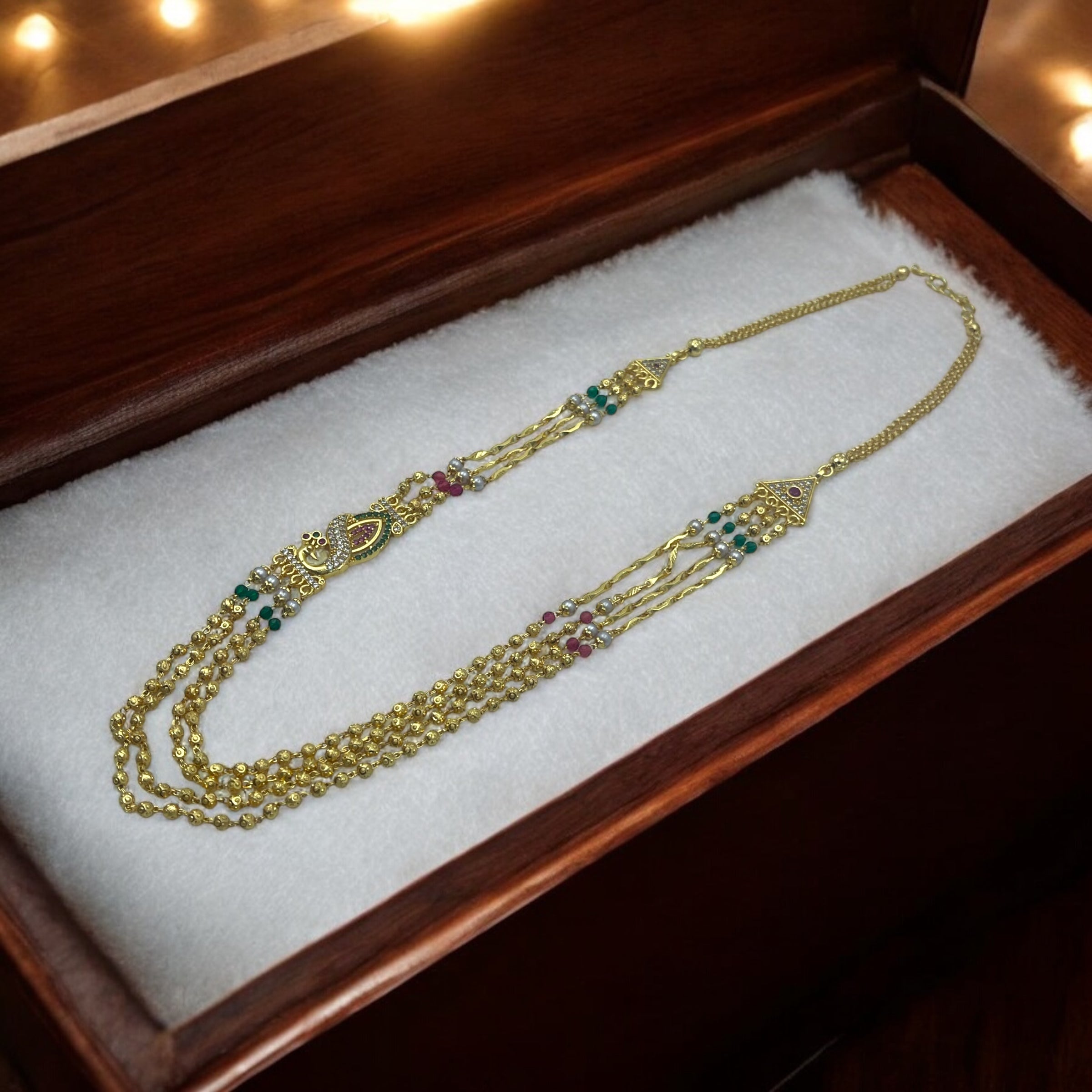 🌸 "Peacock Royale" Necklace 🌸