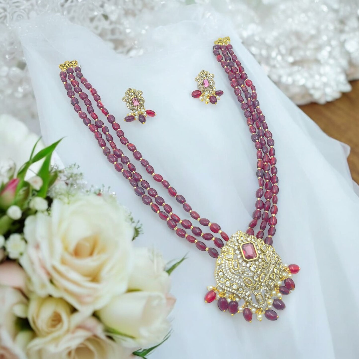 🍷"Regal Elegance" Necklace Set✨